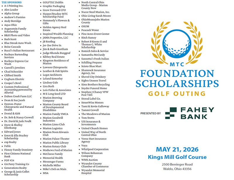 2026 Golf Outing Sponsors